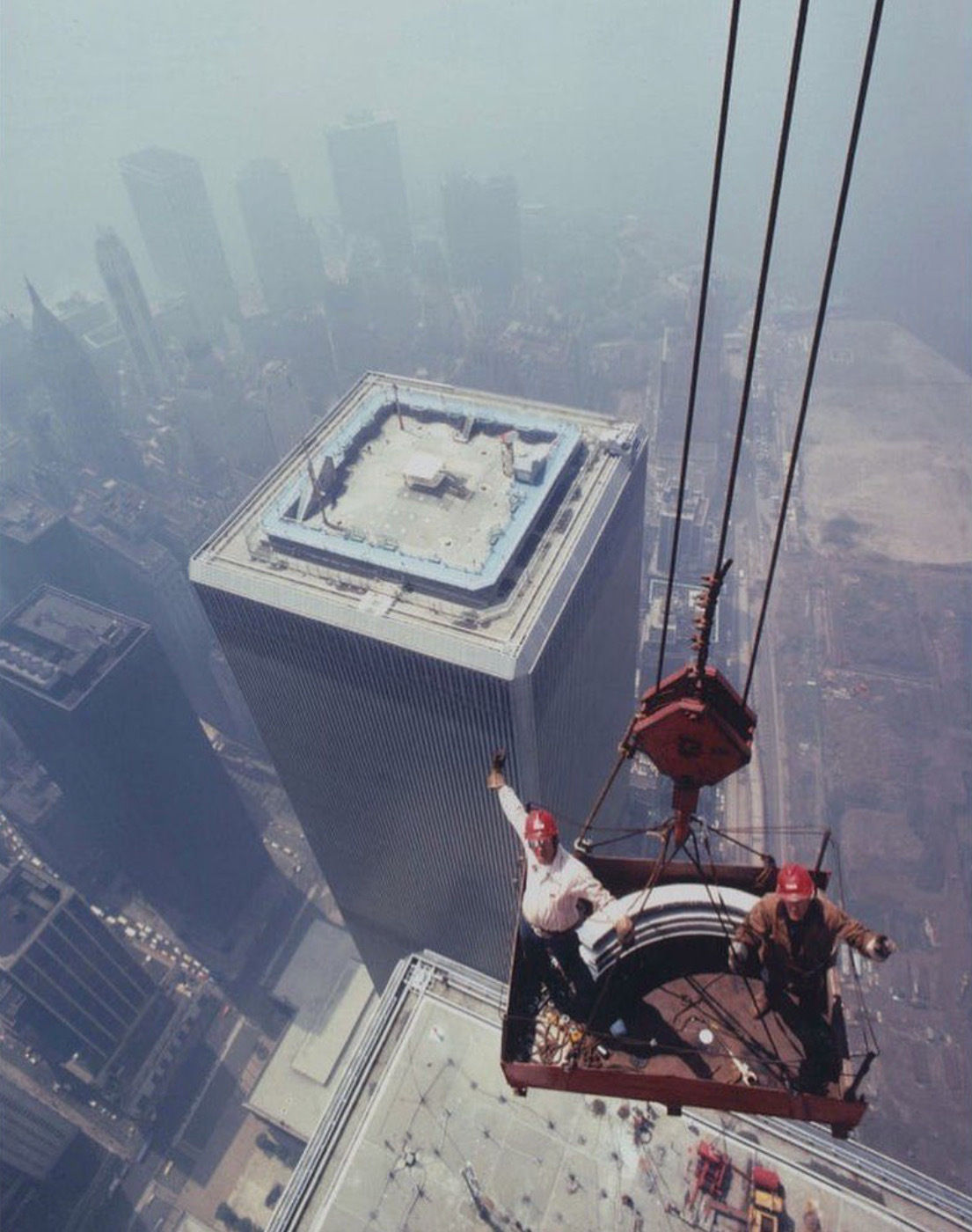 Iron workers, World Trade Center, 1973