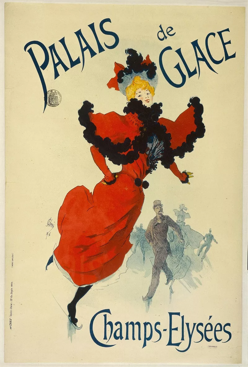 Jules Chéret - poster "Palais De Glace Champs-Elysées" (1894). Fransman, 1836-1932