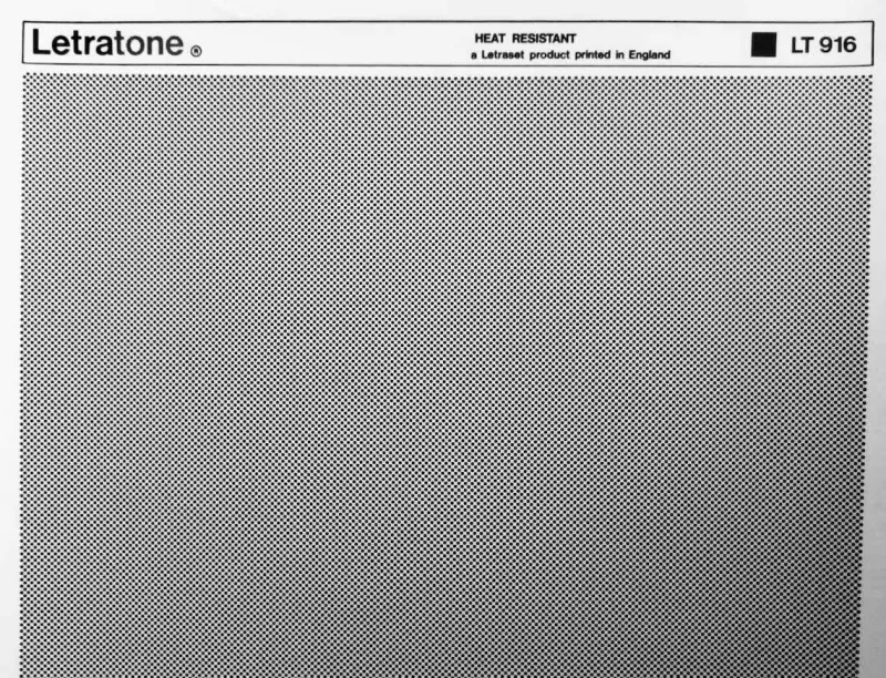 Letratone dot screen