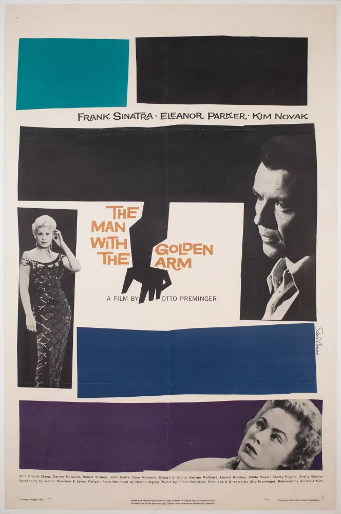 The Man with the Golden Arm, filmposter van Saul Bass (1956)