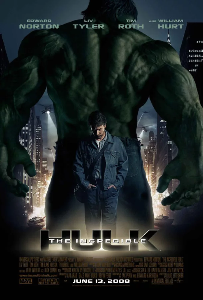 The Incredible Hulk, filmposter (2008)