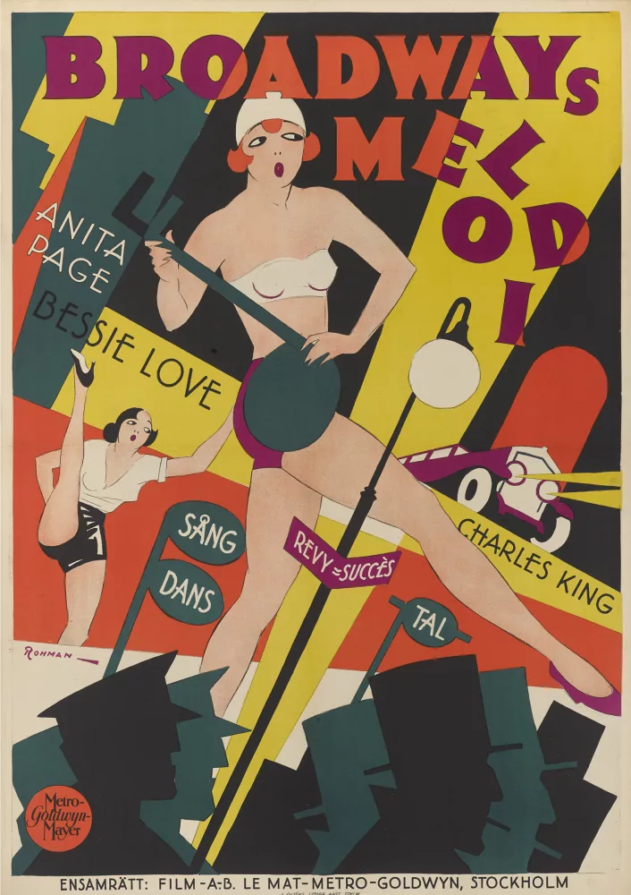 The Broadway Melody, Eric Rohman, Zweedse filmposter (1929)