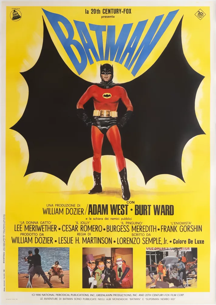 Batman, Italiaanse filmposter, Adam West (1966)