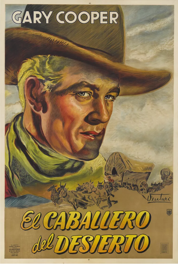 El Caballero del Desierto (The Westerner), Argentijnse filmposter (1940)