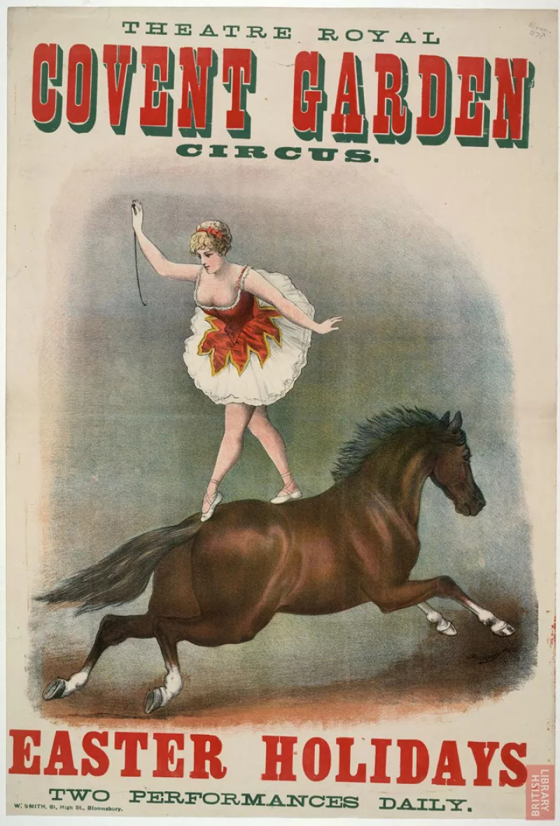 affiche Covent Garden Circus - "Easter holidays" (1880)