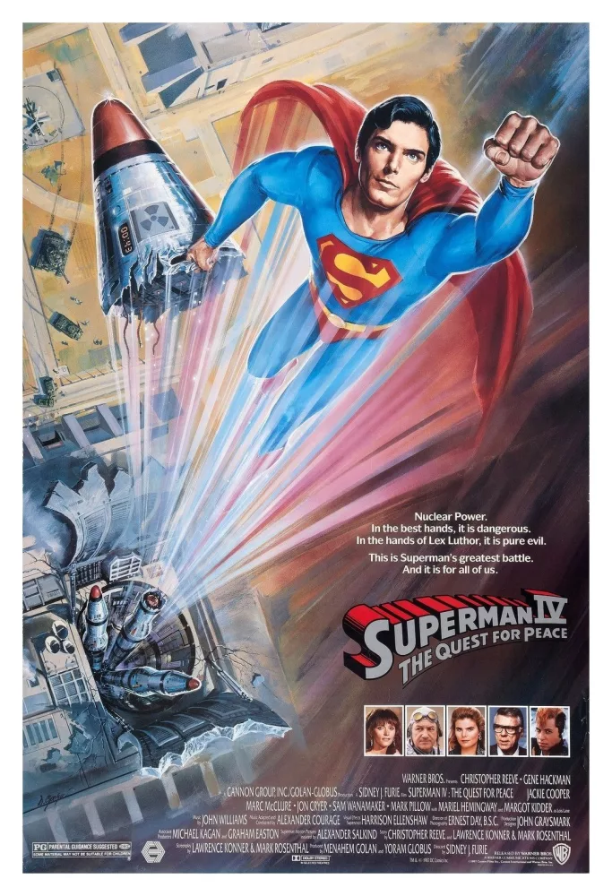 Superman IV -The Quest for Peace, filmposter (1987)