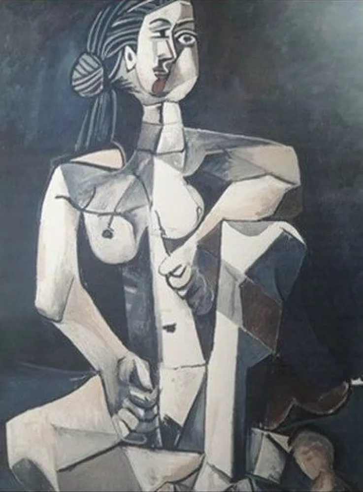Pablo Picasso: Seated woman (1953)