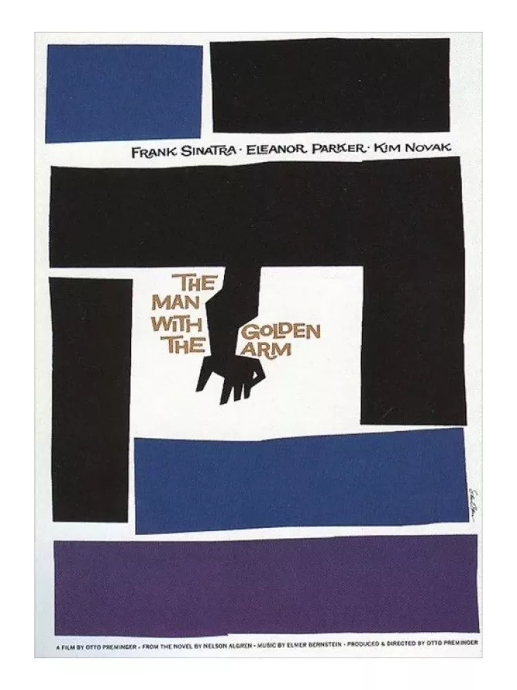 The Man with the Golden Arm poster Saul Bass